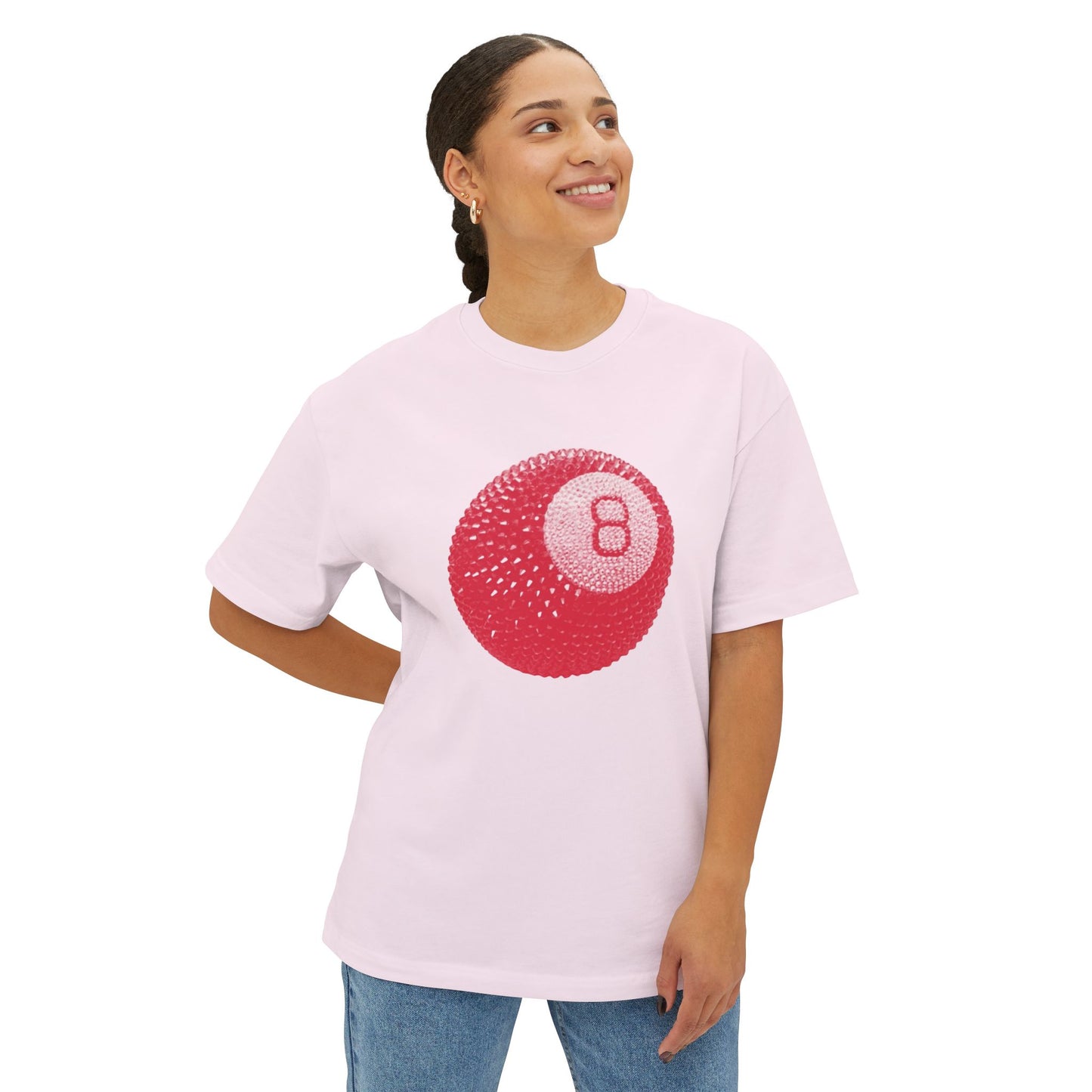 Eight Ball Graphic Oversized Tee