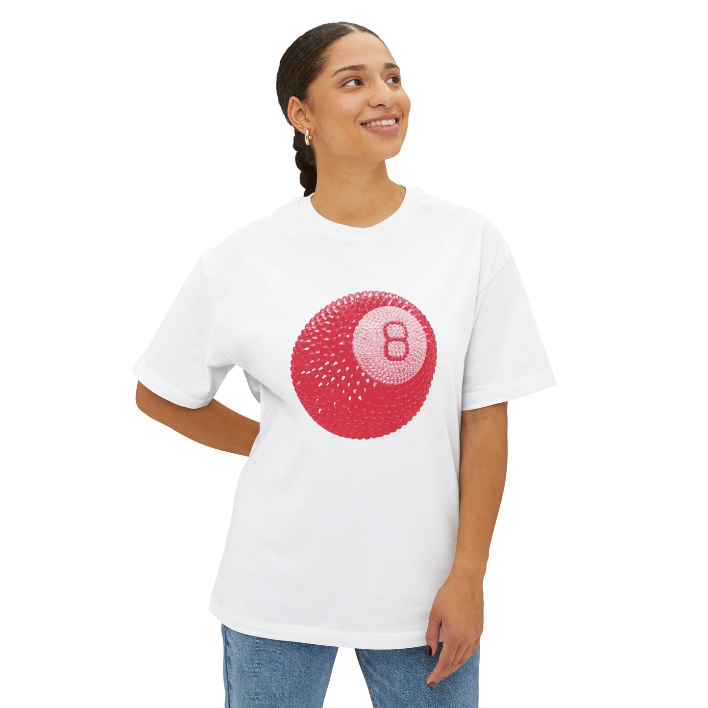 Eight Ball Graphic Oversized Tee